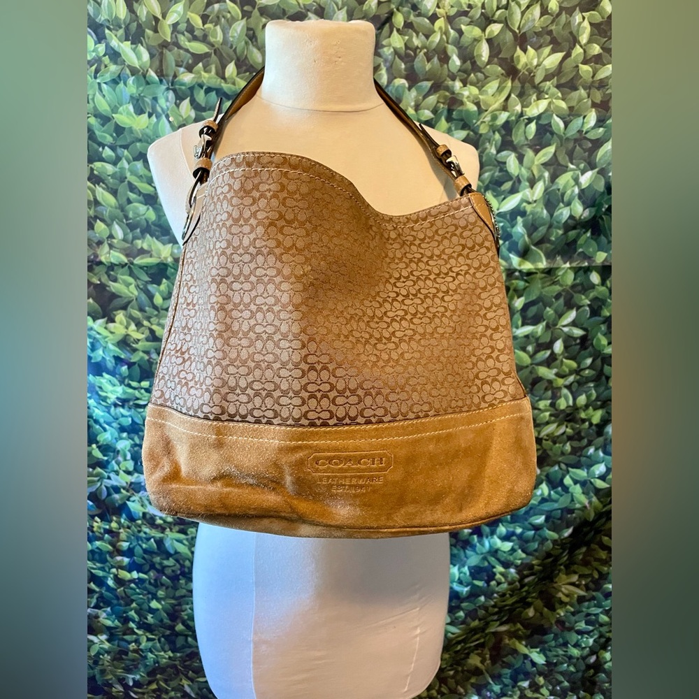 Coach Brown Hobo Bag with Rustic Charm